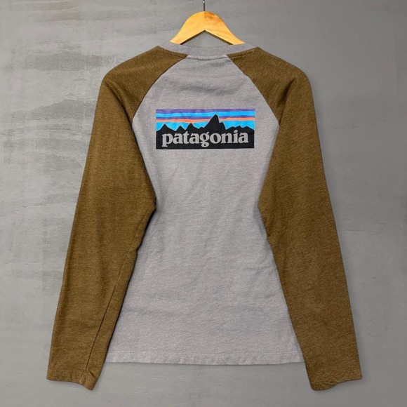 Patagonia Other - Patagonia Organic Cotton Raglan Lightweight Sweatshirt Grey Brown Logo Medium